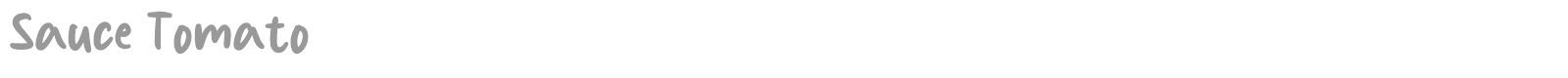 Sauce Tomato font preview
